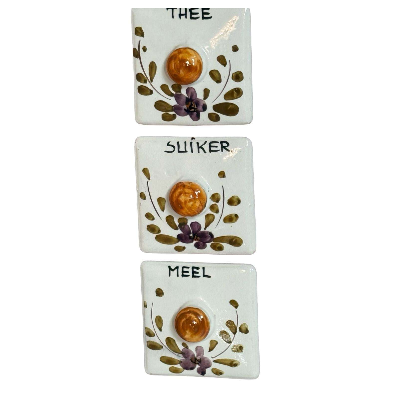 Antique Dutch Spice Rack / Kitchen Cabinet   Delft   Including Clock And Towel Dispenser   No Cracks, New Movement photo Furniture