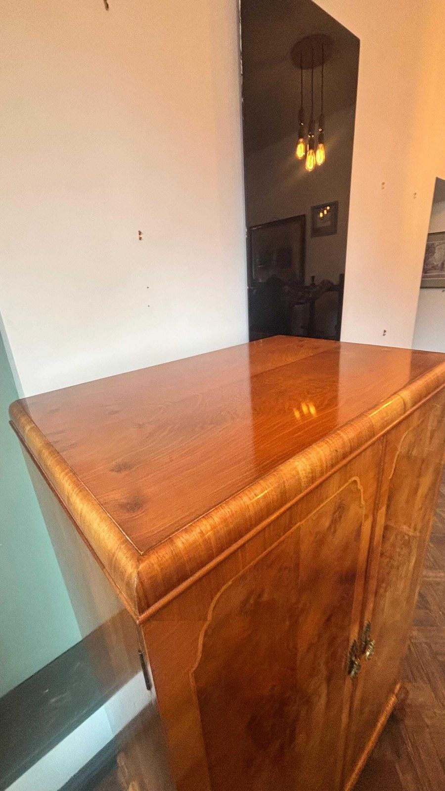 Art Deco Waring And Gillows Gentlemen’s Burr Walnut Wardrobe. photo furniture