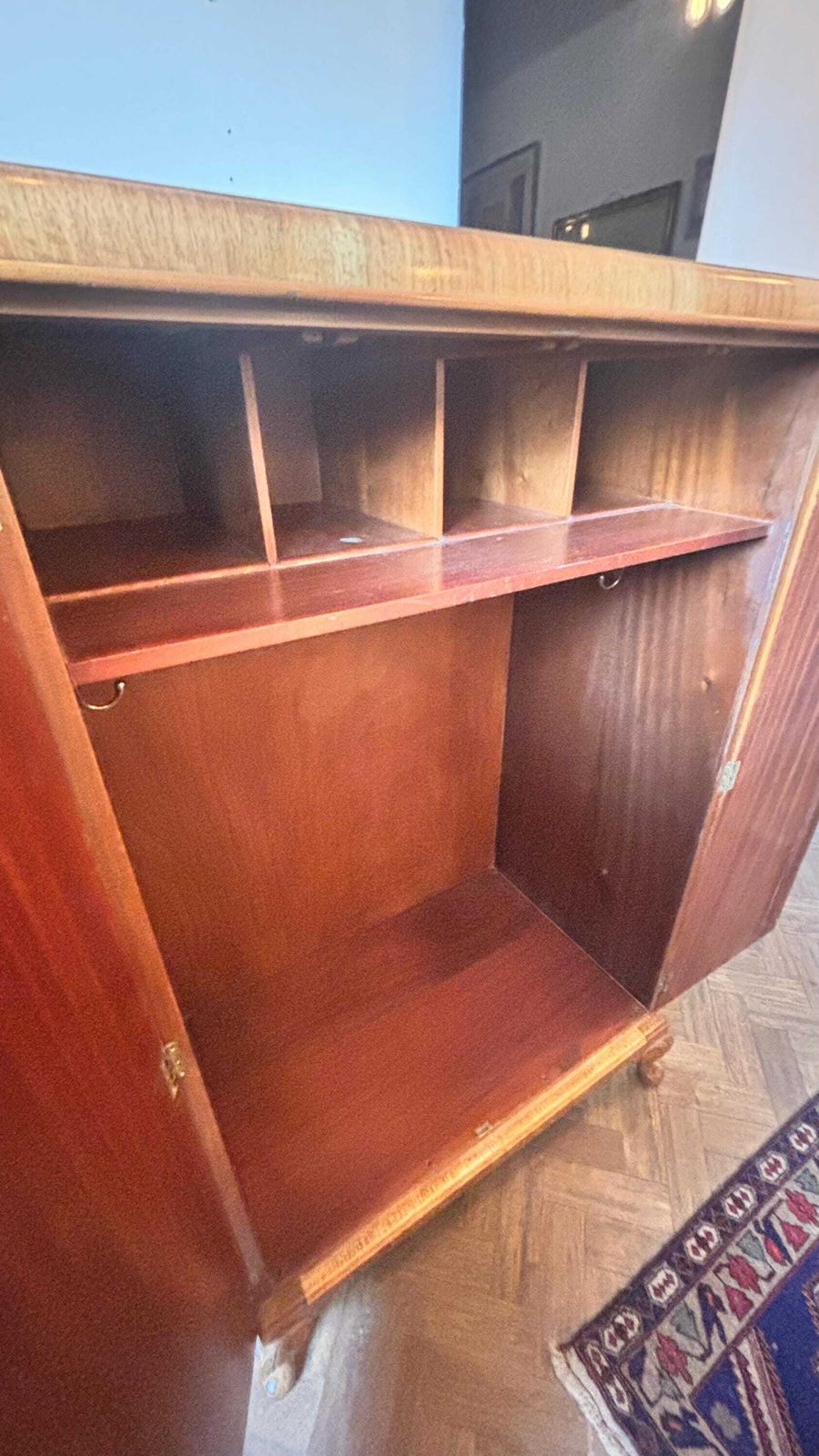 Art Deco Waring And Gillows Gentlemen’s Burr Walnut Wardrobe. photo buy