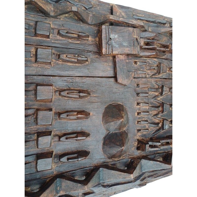 Senufo Wooden African Door, Ivory Coast photo for sale