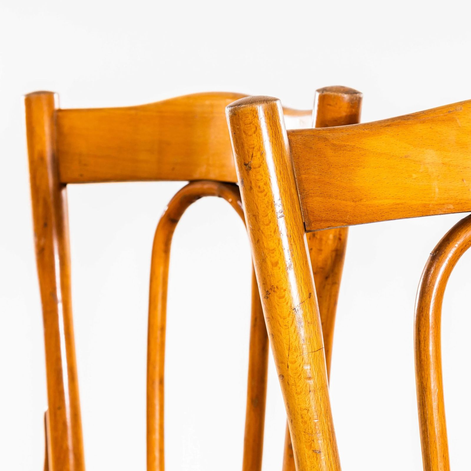 1950’s Enclosed Hoop Back Bentwood Dining Chairs – Pair photo furniture