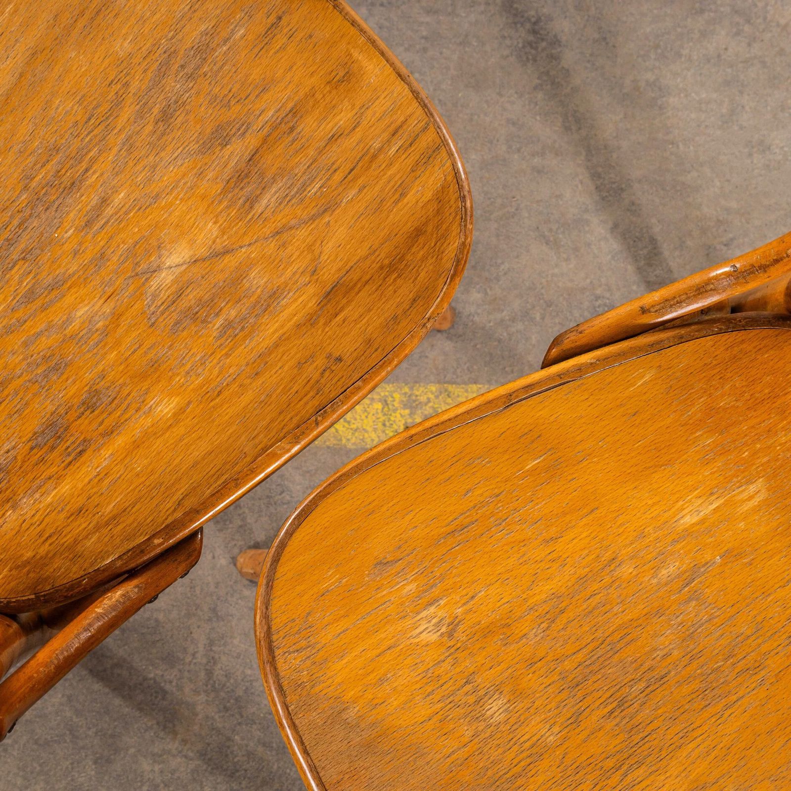 1950’s Enclosed Hoop Back Bentwood Dining Chairs – Pair photo vinterior