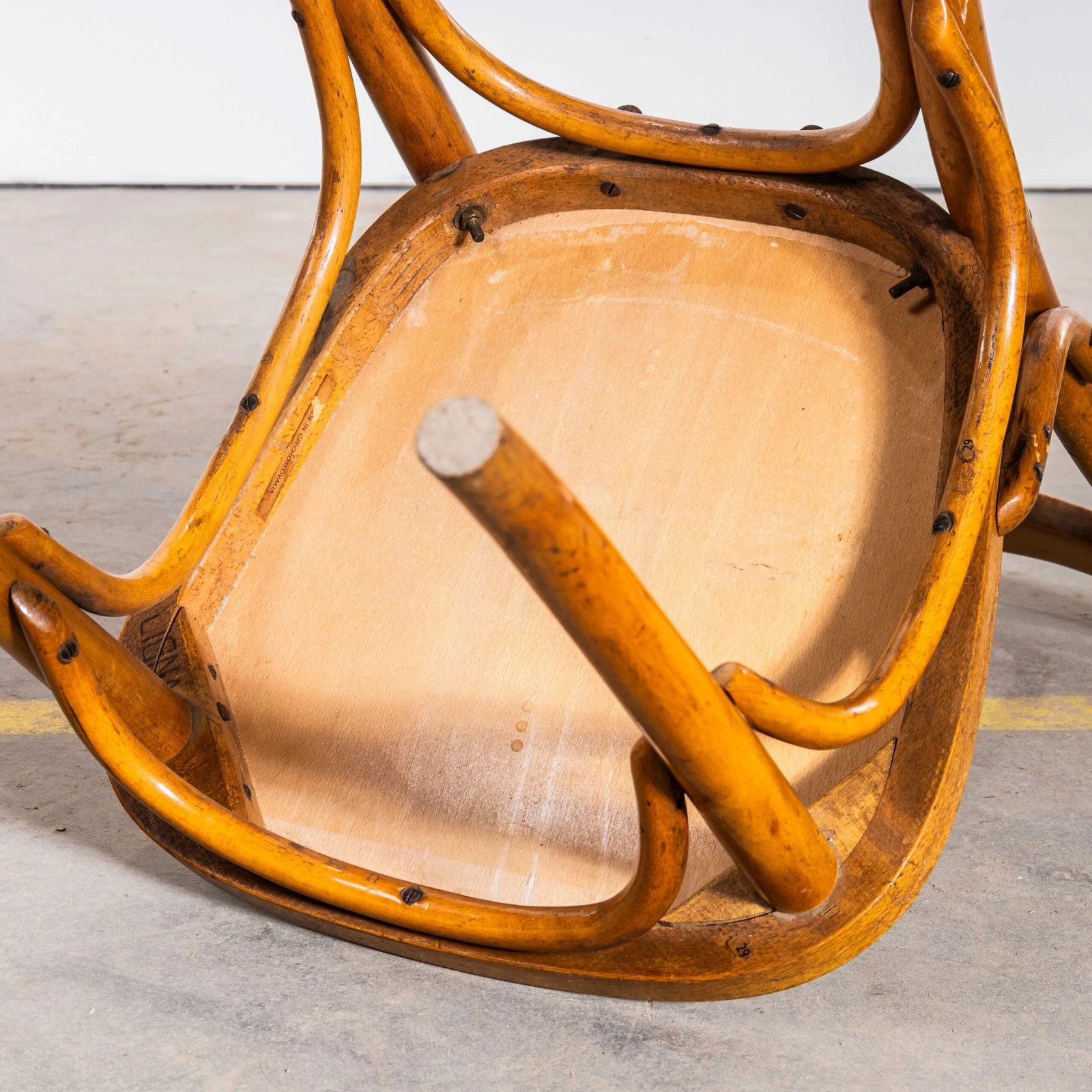 photo for sale 1950’s Enclosed Hoop Back Bentwood Dining Chairs – Pair