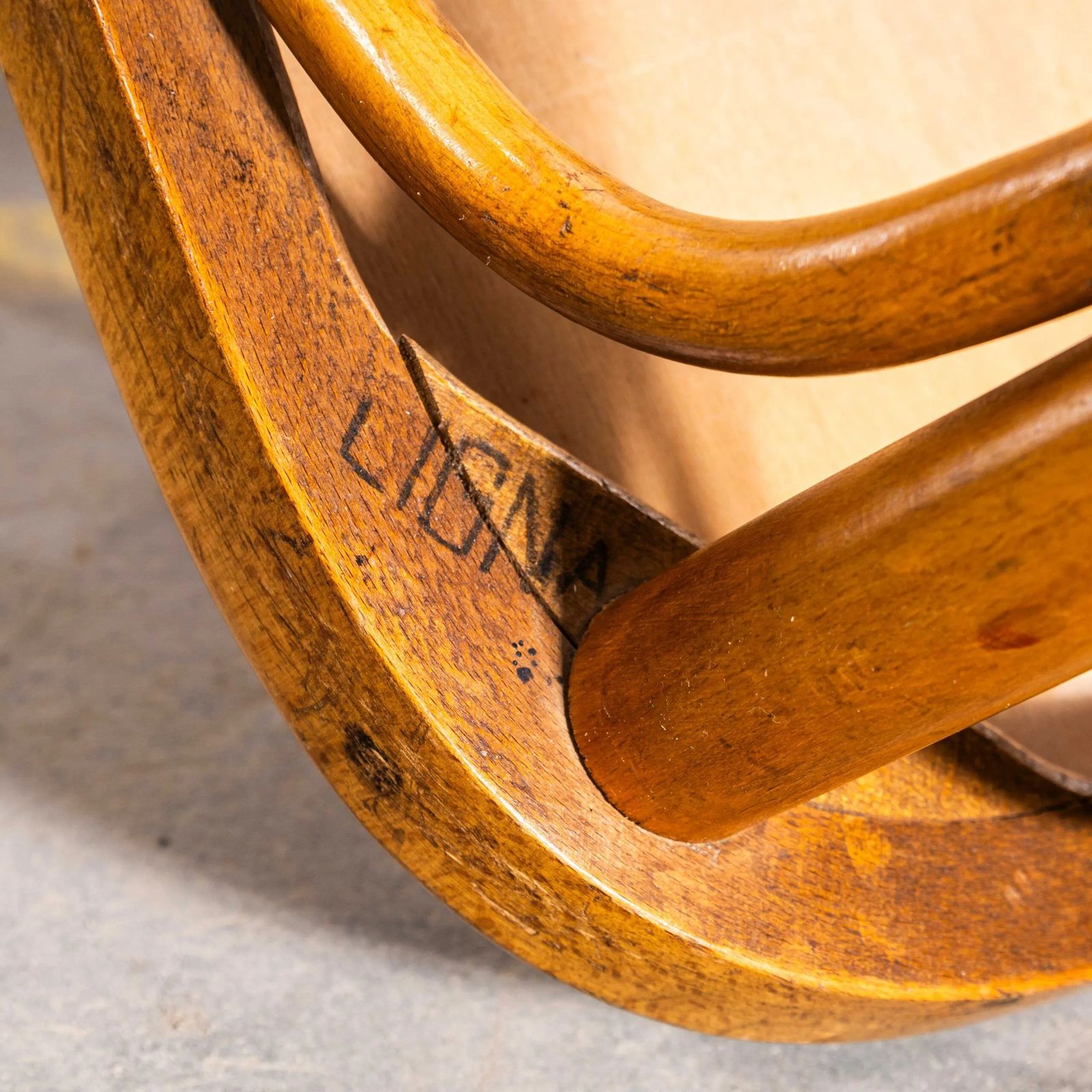 Furniture 1950’s Enclosed Hoop Back Bentwood Dining Chairs – Pair photo
