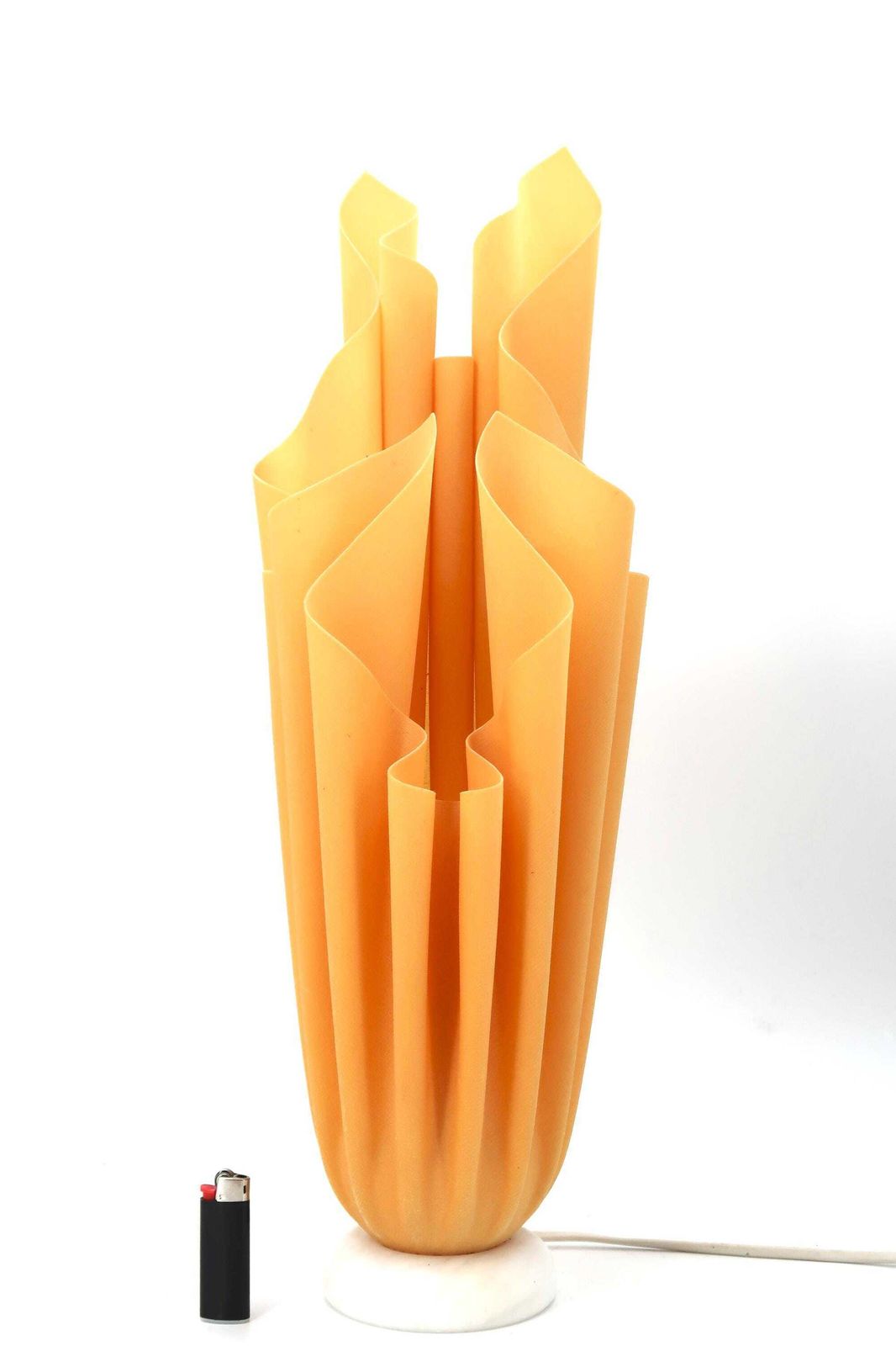 Huge French Georgia Jacob "Athena" Lamp With Marble Base, 1980s / Vintage, Lamp The Substance Film, Lighting photo for sale