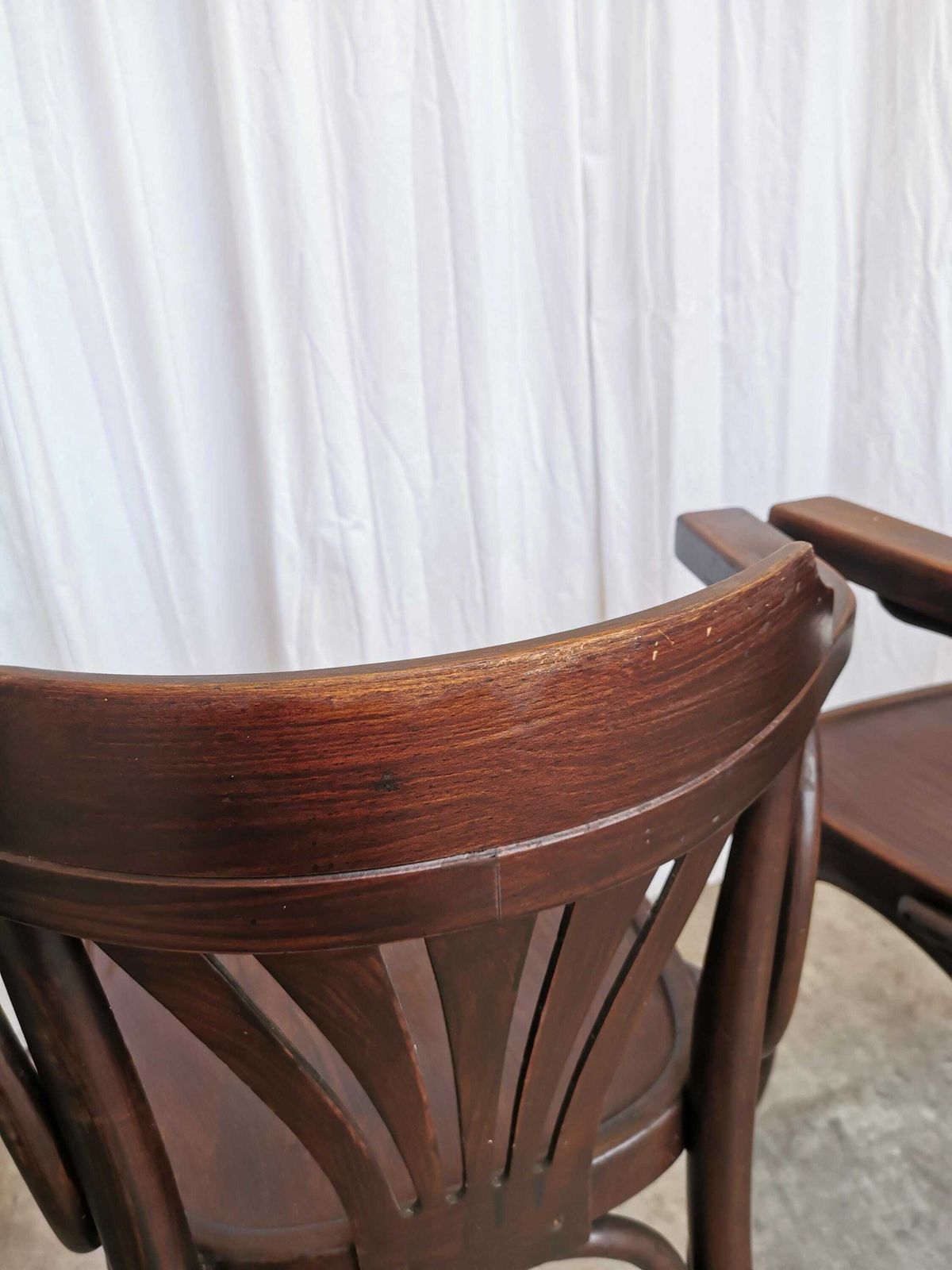 Furniture Set Of 4 Vintage Bentwood Dining Chair: Mid Century Thonet Style Armchair photo