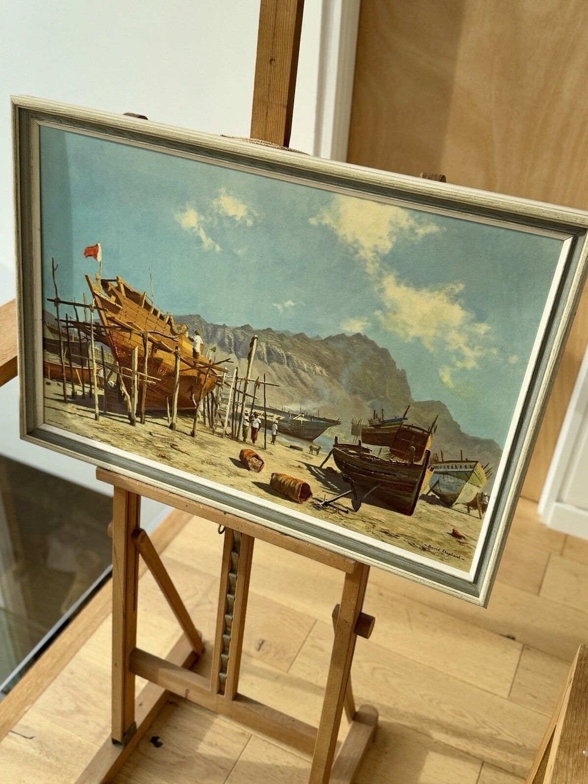 “Slave Island, Aden" By The British Wildlife Artist David Shepherd Framed Print photo Art