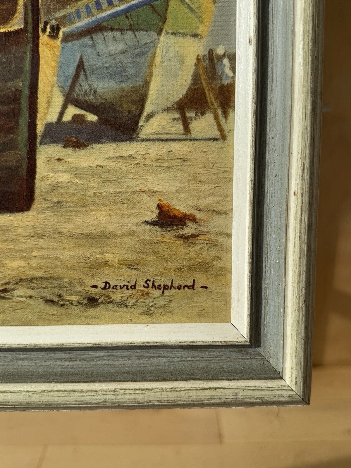 “Slave Island, Aden" By The British Wildlife Artist David Shepherd Framed Print photo buy