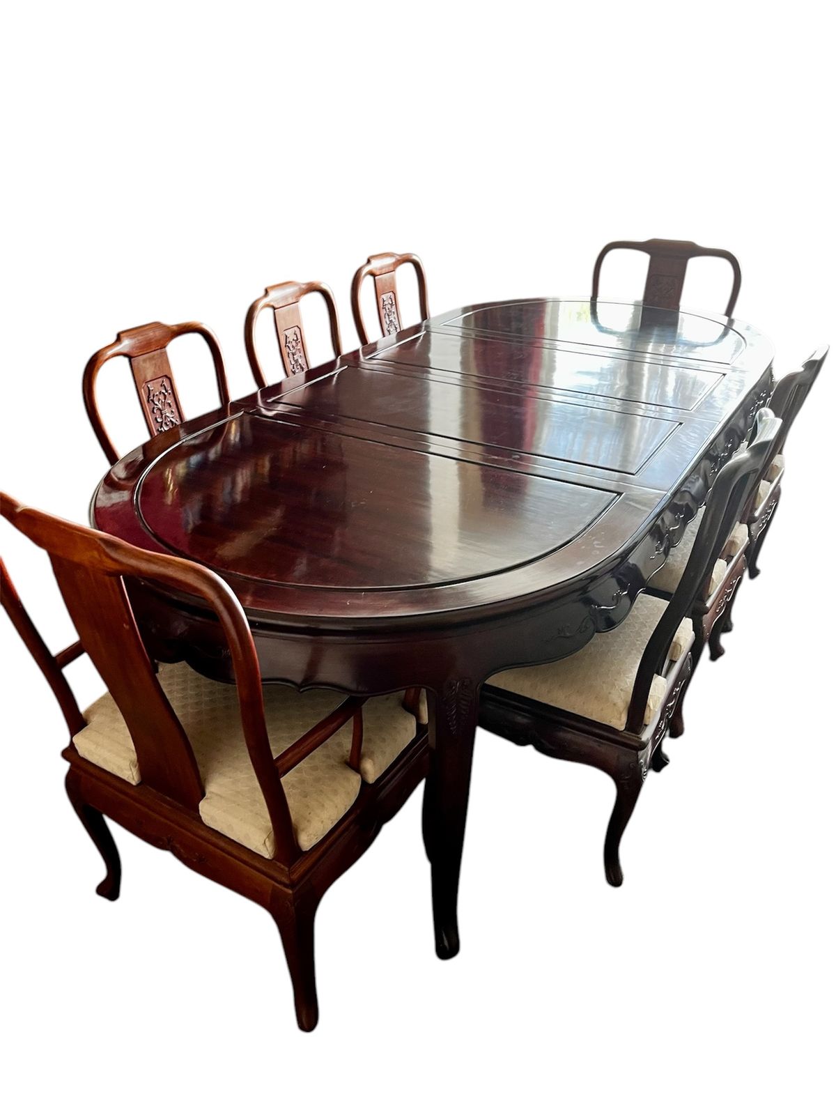 Reduced  Elegant Rosewood Dinning Table & Chairs   Reduced From £1500 To £250 For Quick Sale