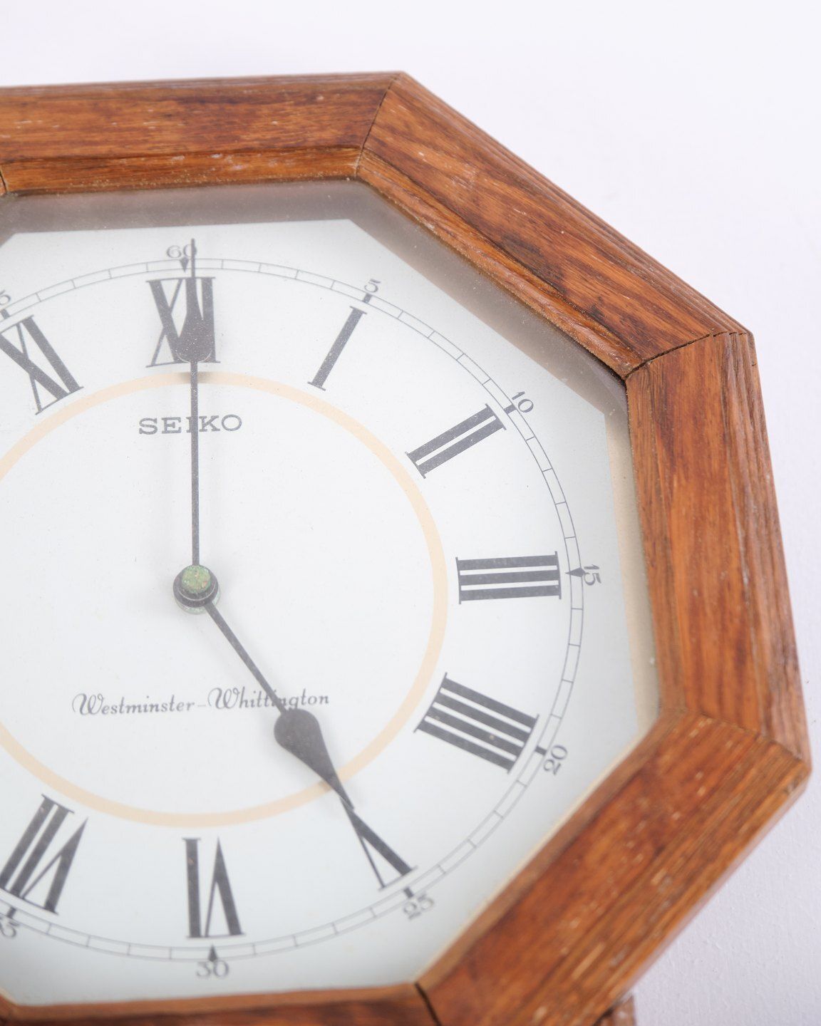 Antique Wall Clock   Seiko   Westminster Whittington   Oak   1940 photo vinterior