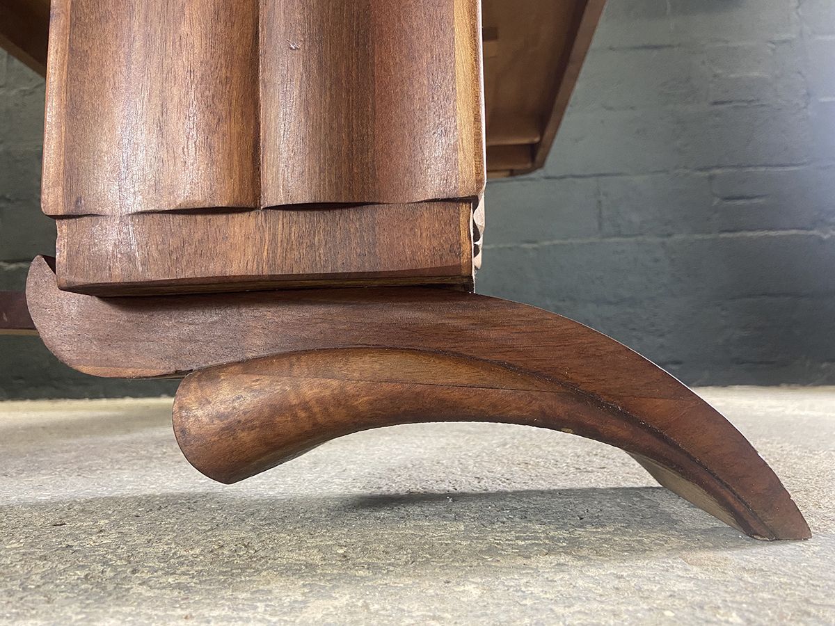 photo vinterior French Art Deco Dining Table, Dominique, Rosewood, Circa 1930