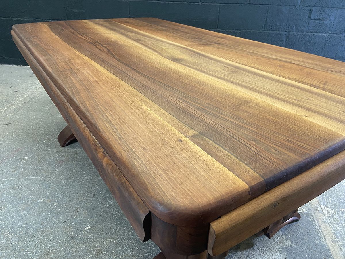 French Art Deco Dining Table, Dominique, Rosewood, Circa 1930 photo buy