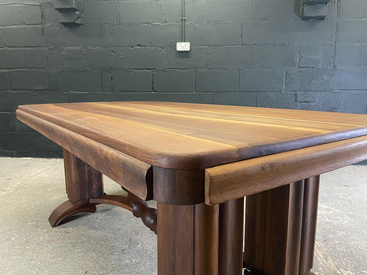 French Art Deco Dining Table, Dominique, Rosewood, Circa 1930 photo vinterior