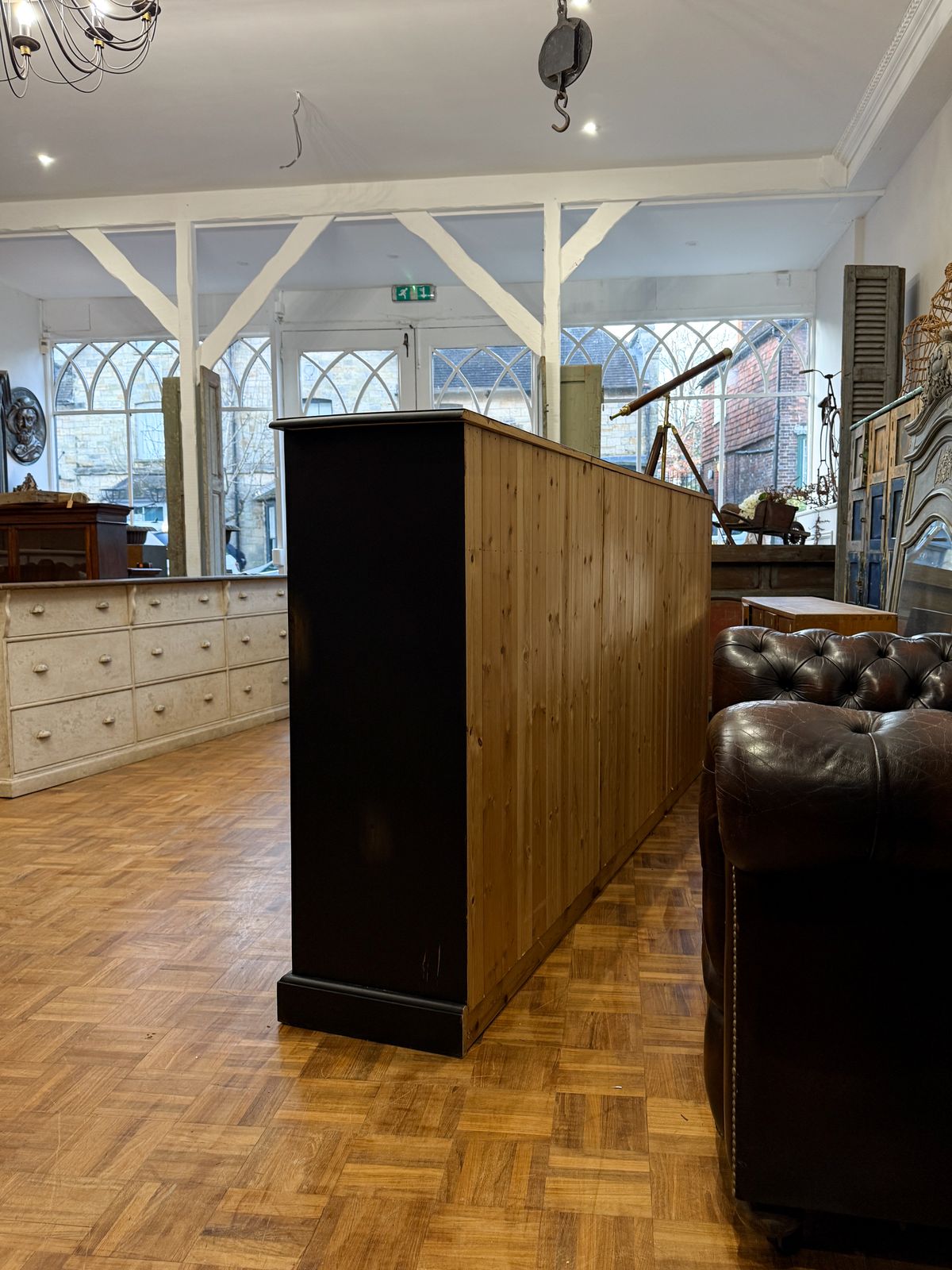 Large Painted Pine Bank Of Drawers photo Furniture