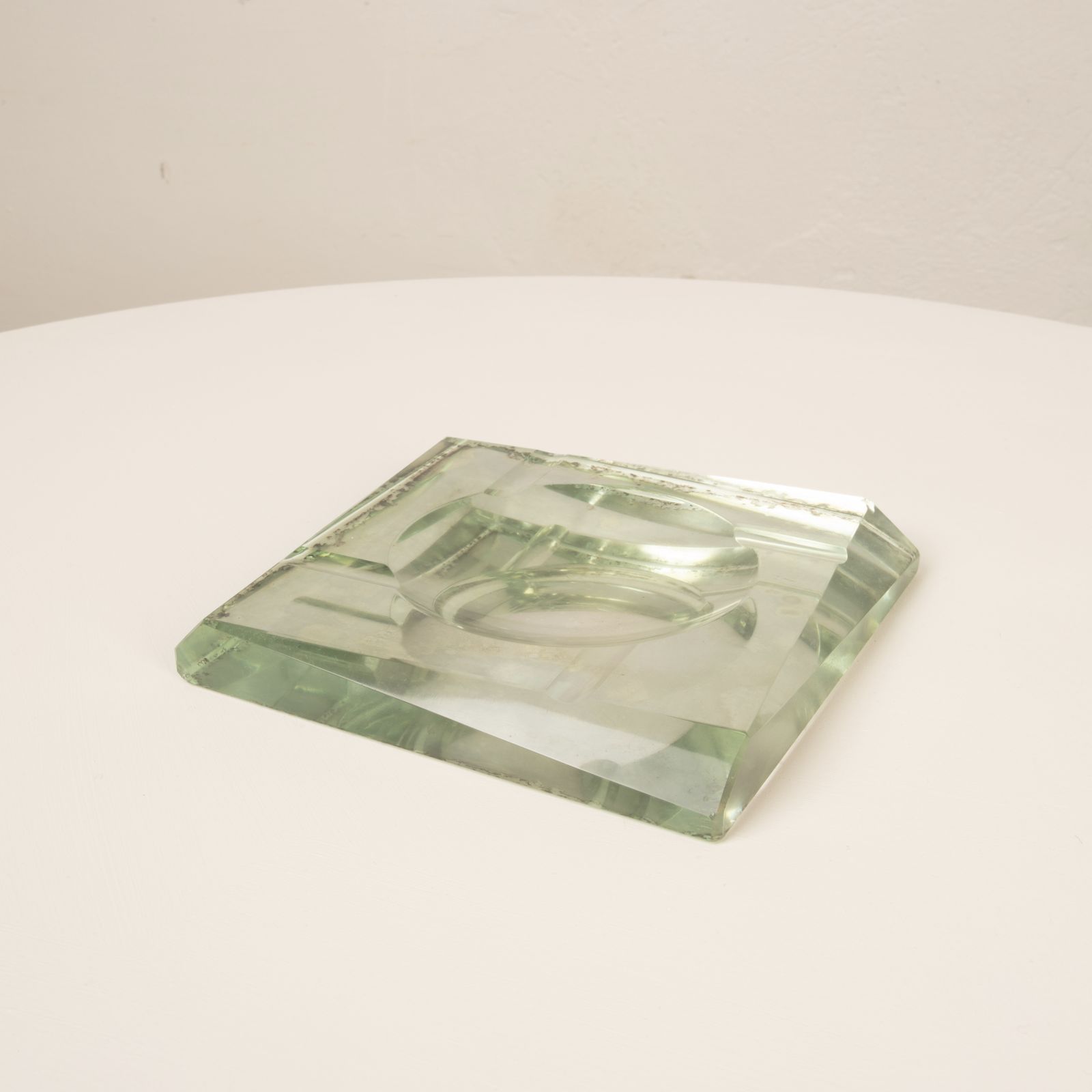 Crystal Ashtray Designed By Pietro Chiesa For Fontana Arte 1940 photo Home Decor