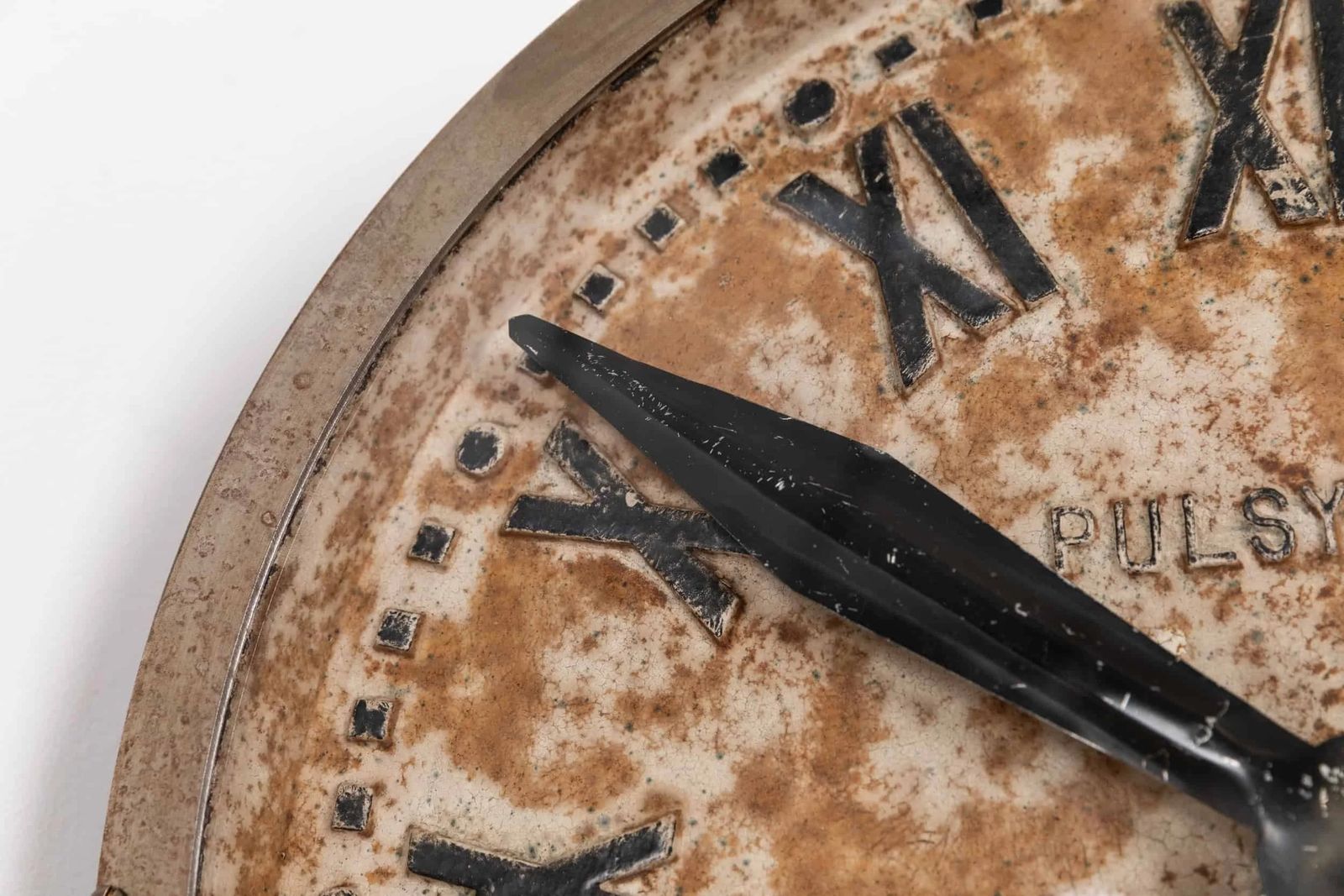 Early Industrial Cast Iron Gents Of Leicester Factory Clock photo buy