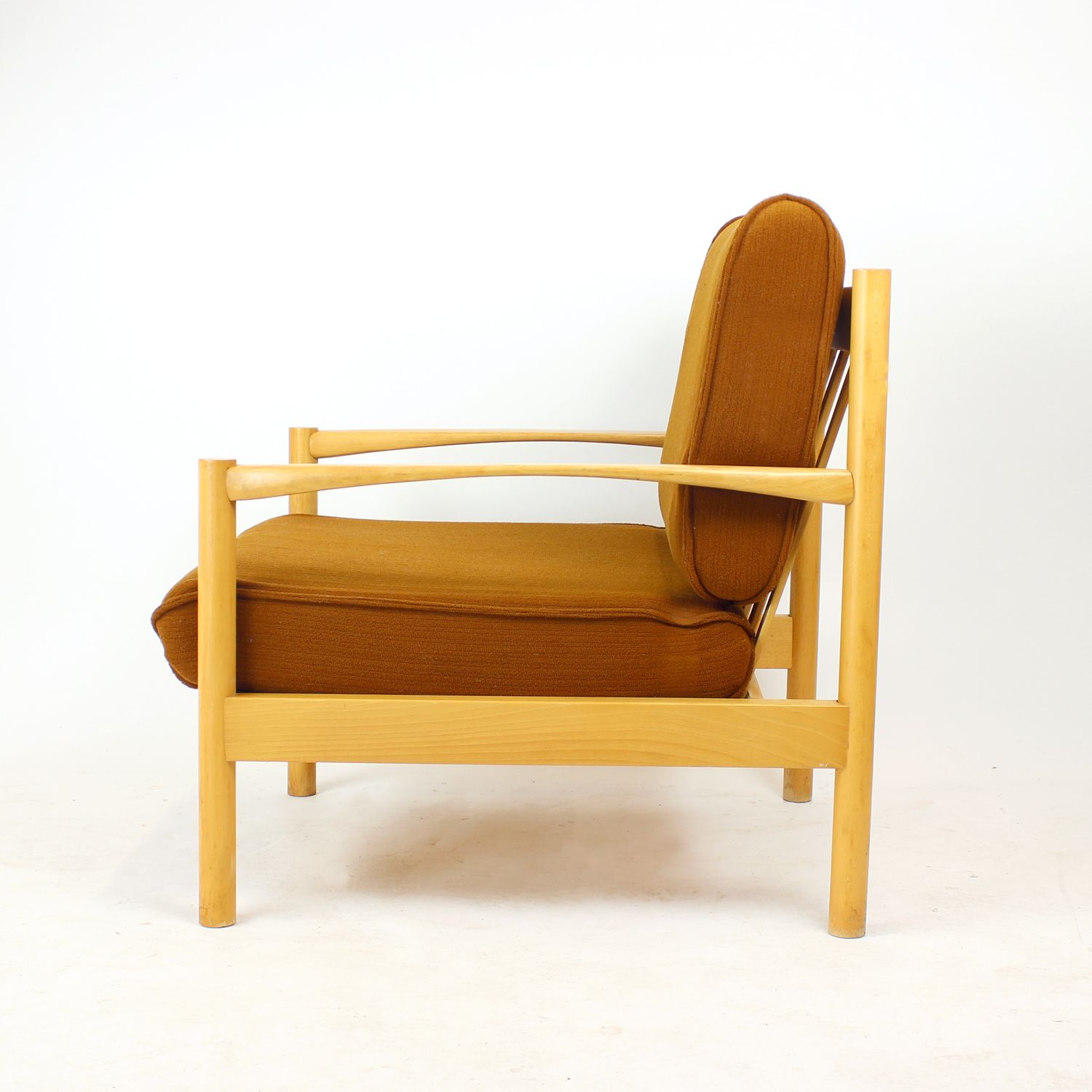 Elegant Lounge Chair In Oak, Czechoslovakia 1960s, 4 Available photo Furniture