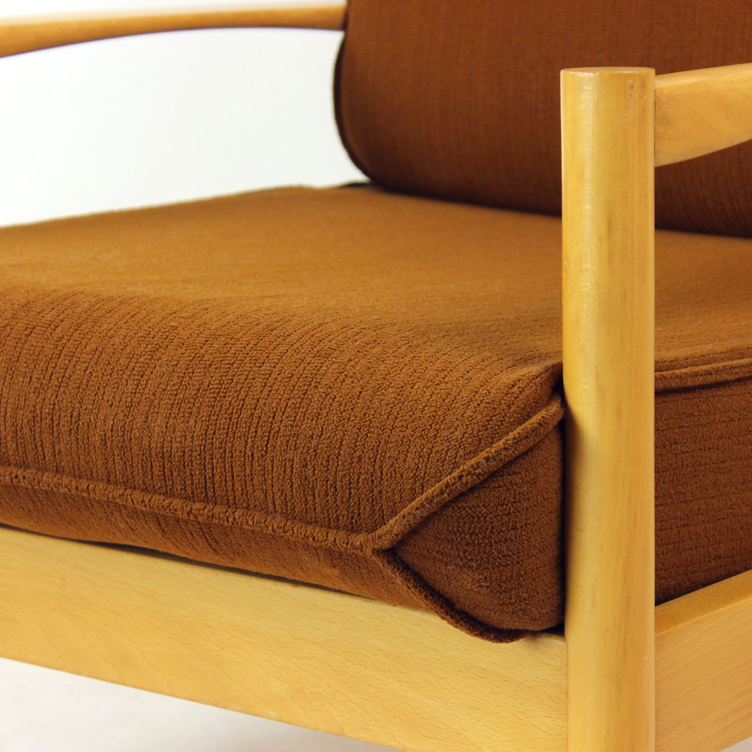 Elegant Lounge Chair In Oak, Czechoslovakia 1960s, 4 Available photo vintage