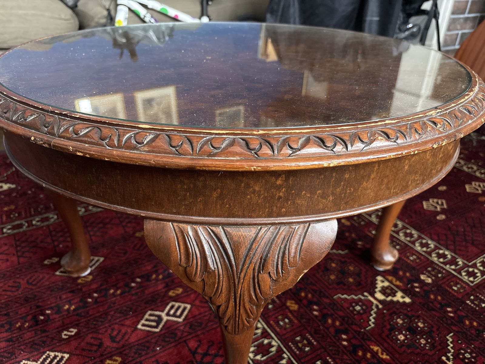 Antique Circular Coffee Table photo for sale
