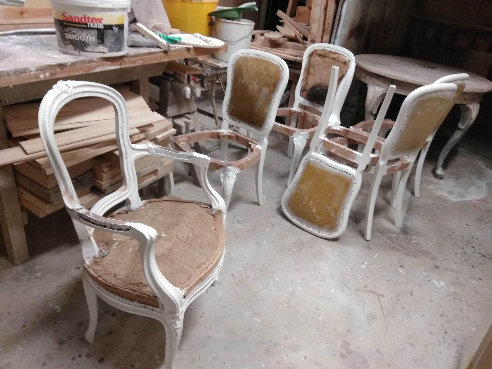 Pair Of  Weathered Louis Style Carver Chairs Only To Order For Upholstery And Final Finish Requierment photo furniture