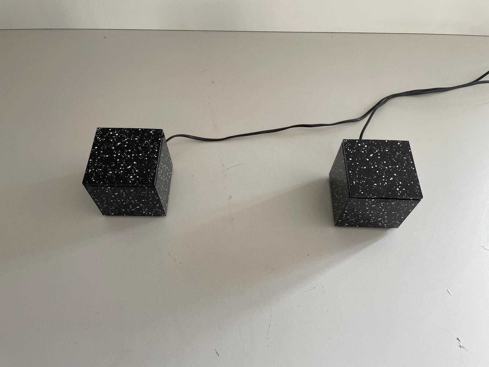 1699.0 Pair Of Cuboluce Table Lamps By Opi Milano For Cini & Nils, 1970s, Italy photo
