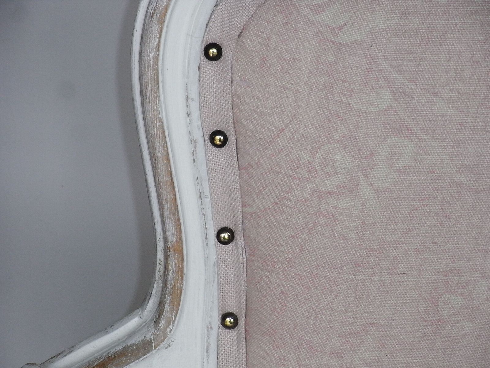 photo vintage Pair Of  Weathered Louis Style Carver Chairs Only To Order For Upholstery And Final Finish Requierment