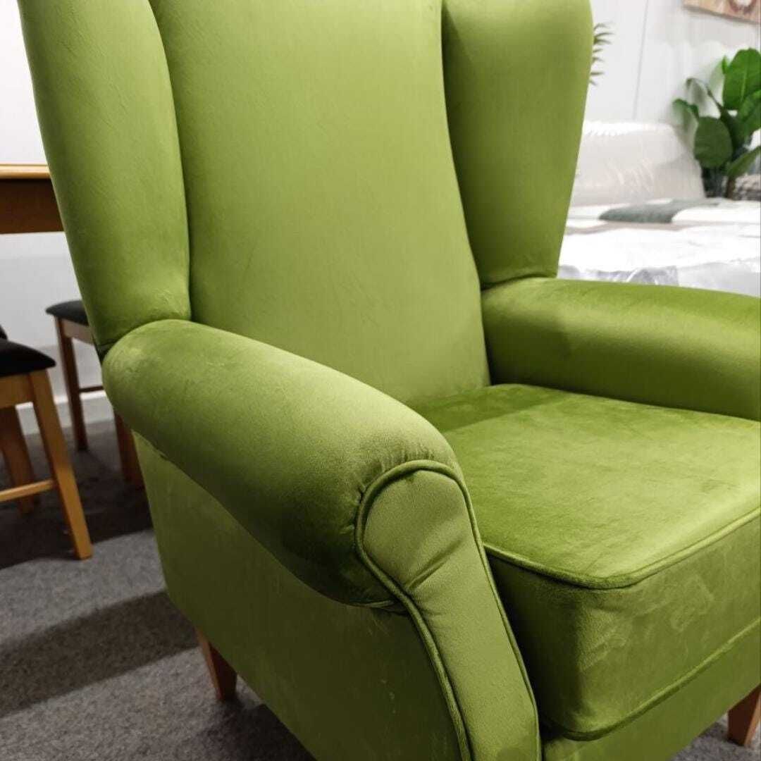 The Chatsworth Wingback — Hand Built In England In Luxury British Velvet photo vinterior