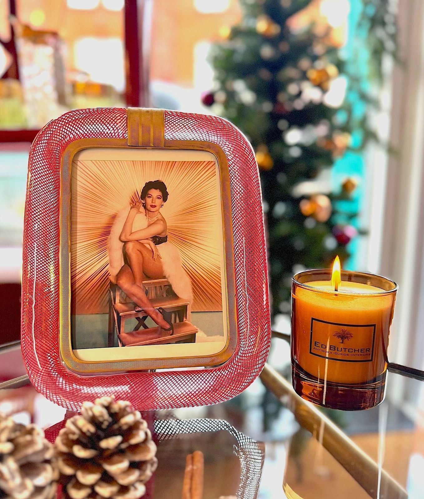 A Rare Venini Murano "Filigrana A Reticello" Glass Frame By Carlo Scarpa photo furniture
