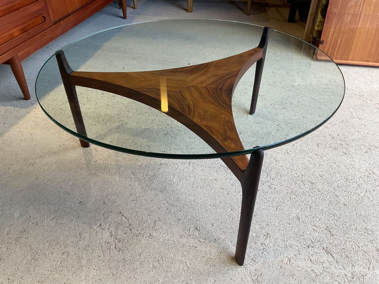 Furniture Danish Coffee Table Model 104 By Sven Ellekaer In Mid Century Style photo