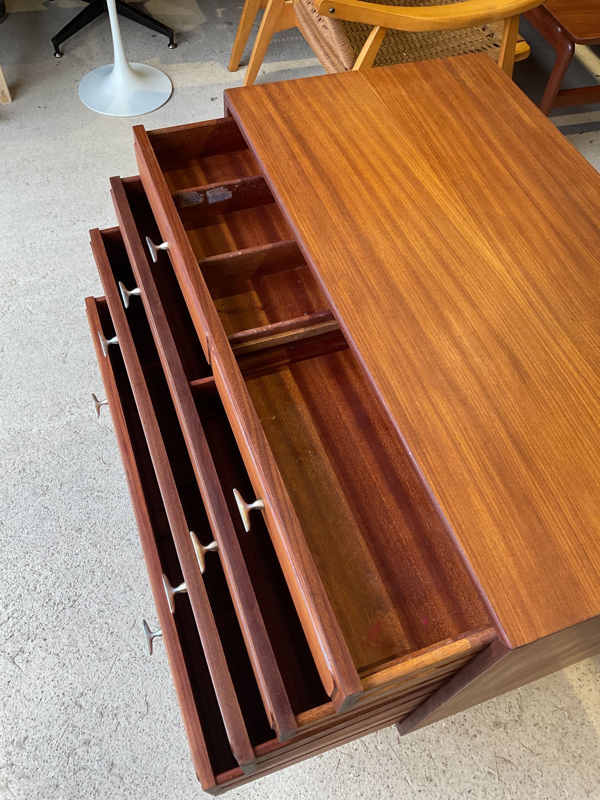 photo buy Mid Century Teak Chest Of Drawers