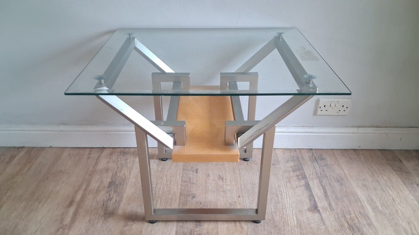 1980's Contemporary Industrial  Mid Century Designer Drinks /Coffee Table photo vinterior