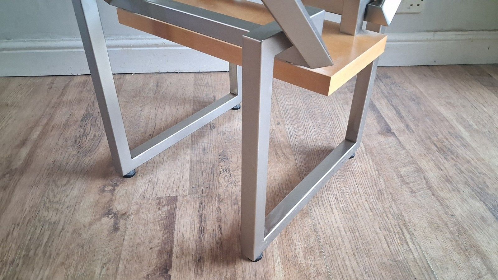 photo vintage 1980's Contemporary Industrial  Mid Century Designer Drinks /Coffee Table