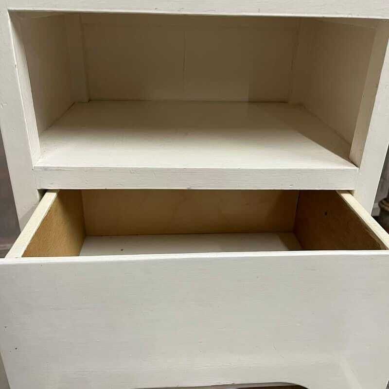 Mid Century Vintage Liden 1950's Chest Of 4 Drawers And Bedside Cabinet White photo buy