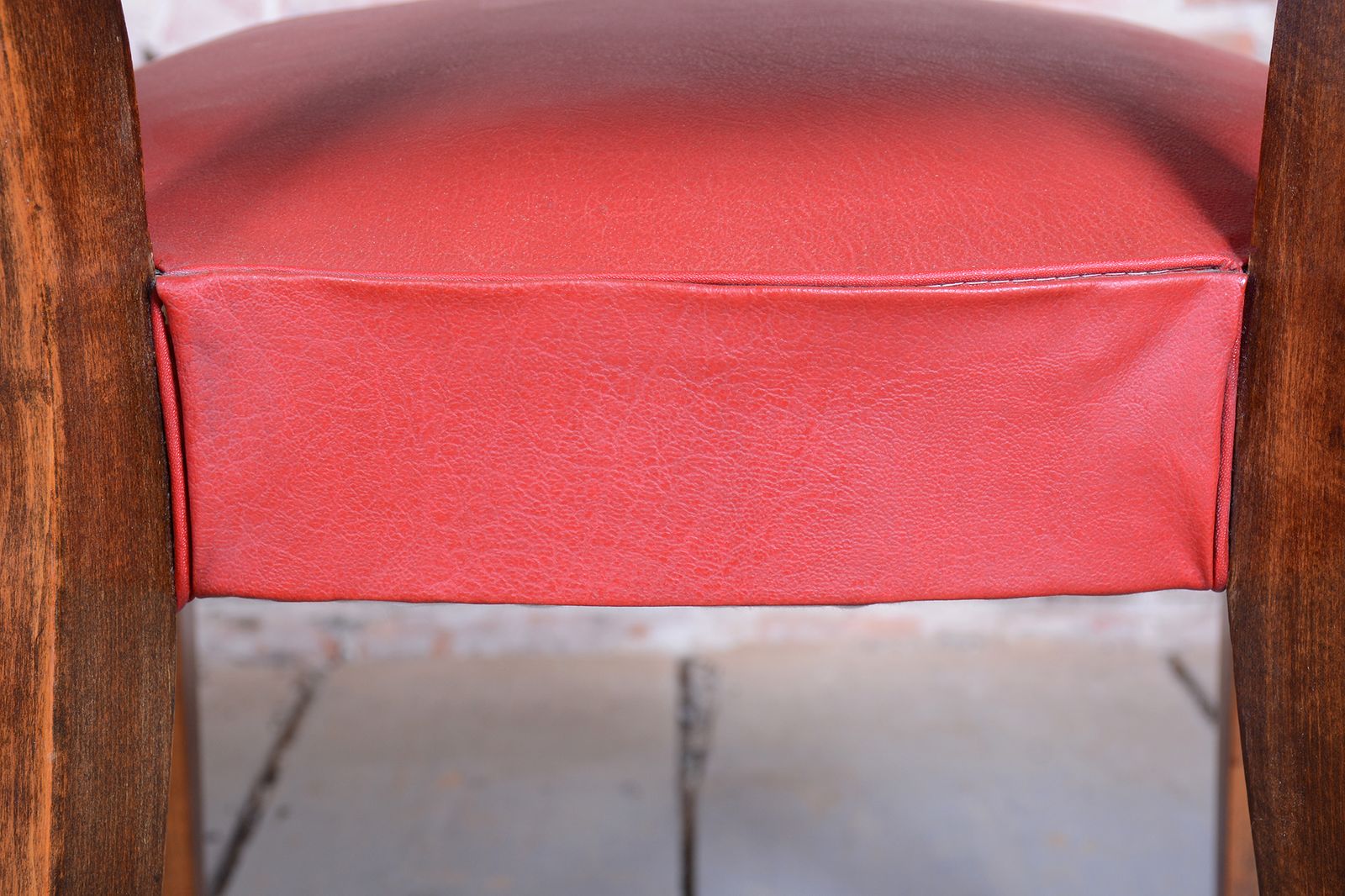 Restored Art Deco Armchair, By Jules Leleu, Beech, Revived Polish, France, 1930s photo vintage
