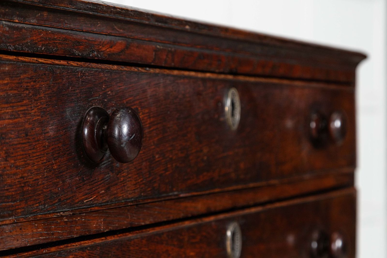 photo furniture English 18thc Oak Chest Drawers