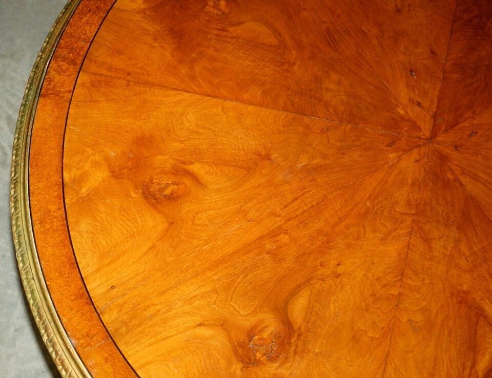 Important Continental Walnut Amboyna Giltwood Dining Or Extra Large Centre Table photo Furniture