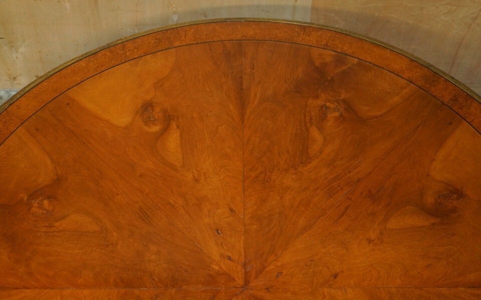 photo vinterior Important Continental Walnut Amboyna Giltwood Dining Or Extra Large Centre Table