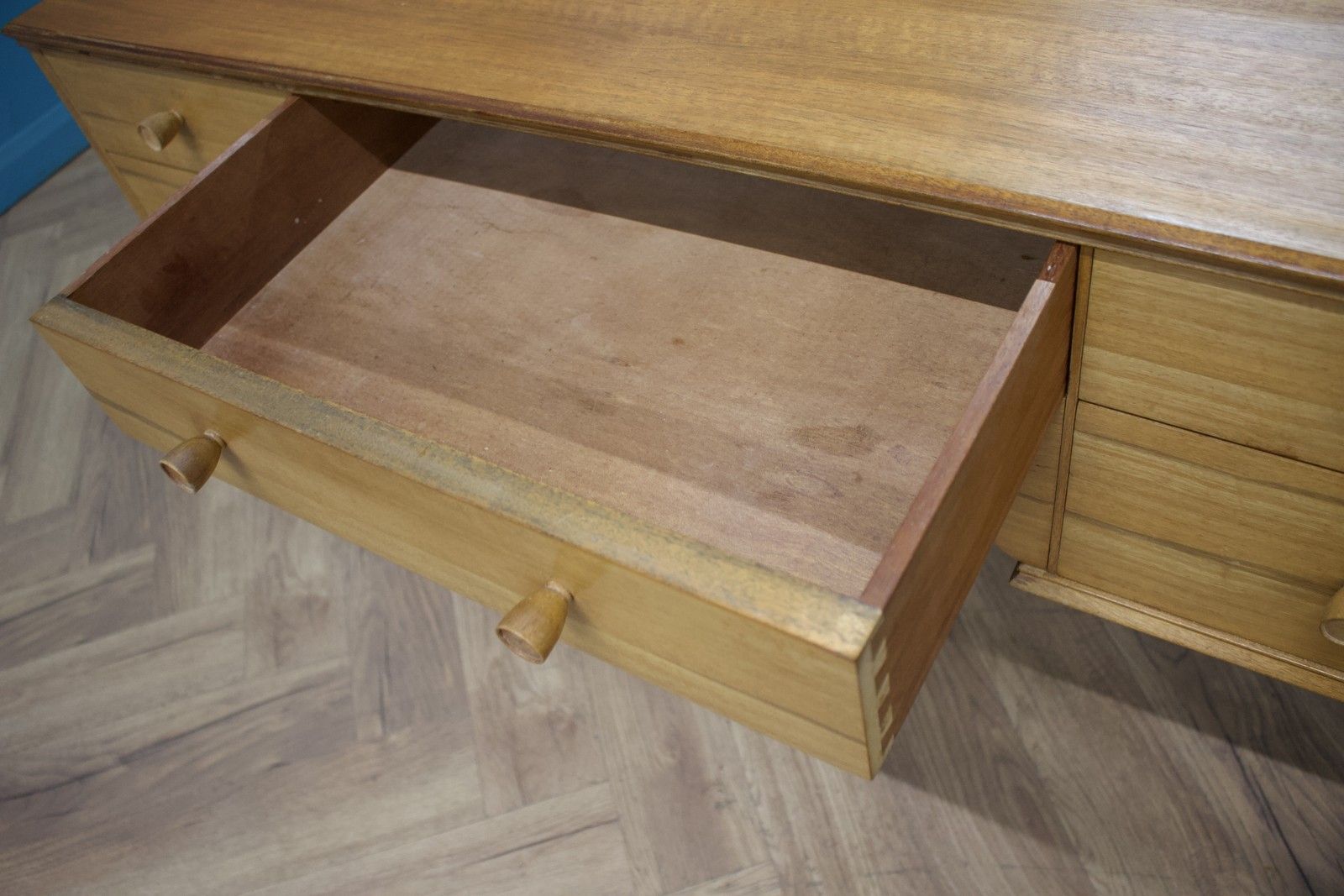 Mid Century Walnut Dressing Table From Alfred Cox, 1950s #1635 photo vinterior