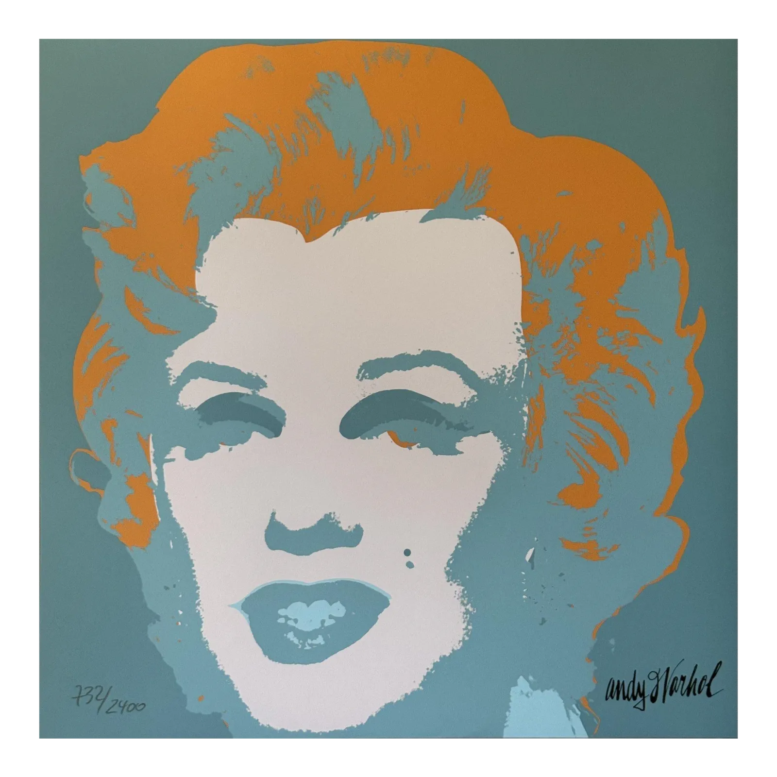 1986 Carnegie Museum Of Art After Andy Warhol "Rose   Hand Numbered" Lithograph
