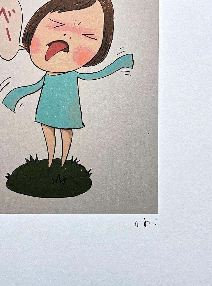 Yoshitomo Nara — Beh, Executed In The 1990s. Limited Edition Lithograph photo furniture