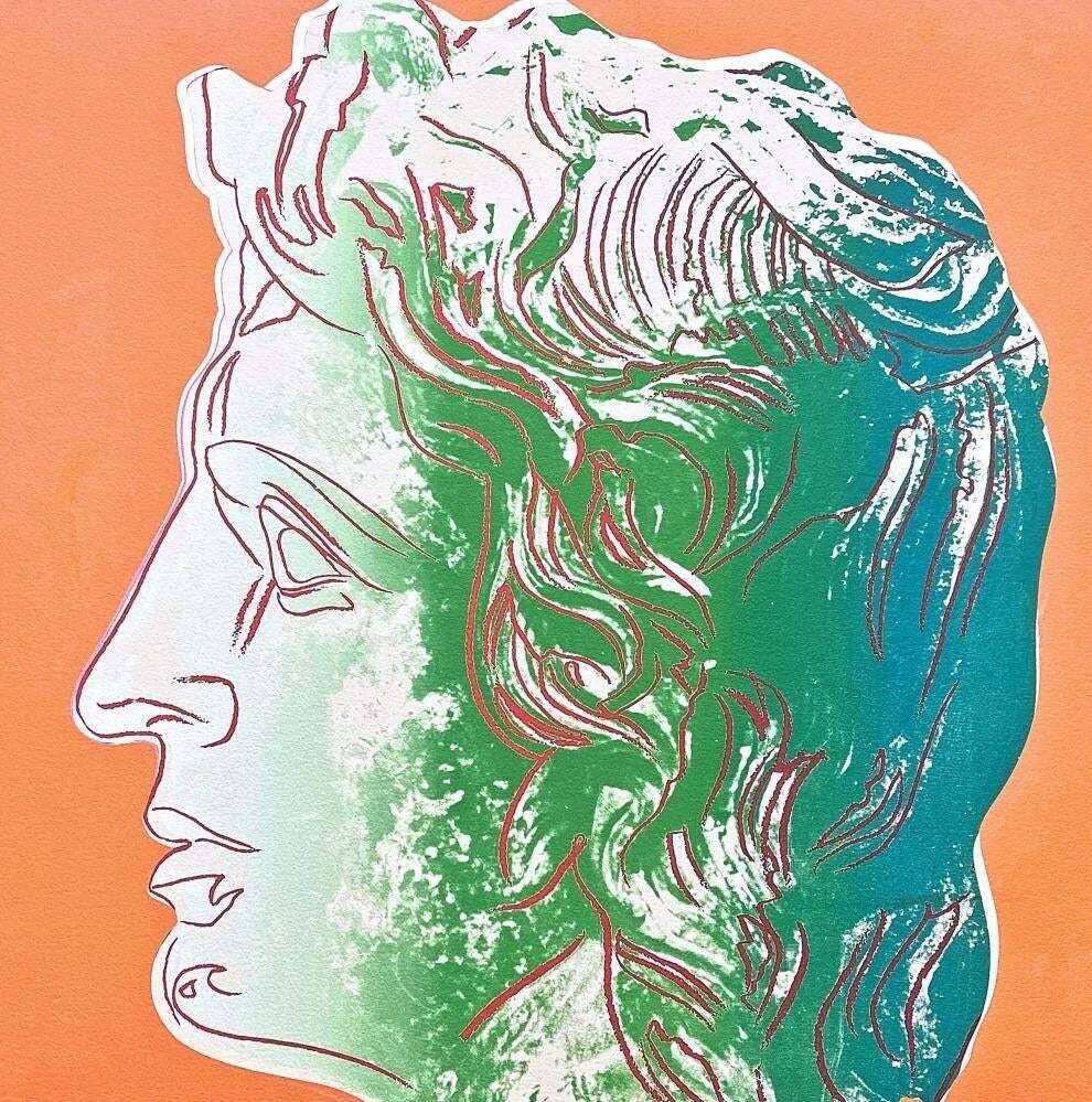 Andy Warhol — Alexander The Great Orange, Executed In 1986. Lithograph, Carnegie Museum Of Art. photo furniture