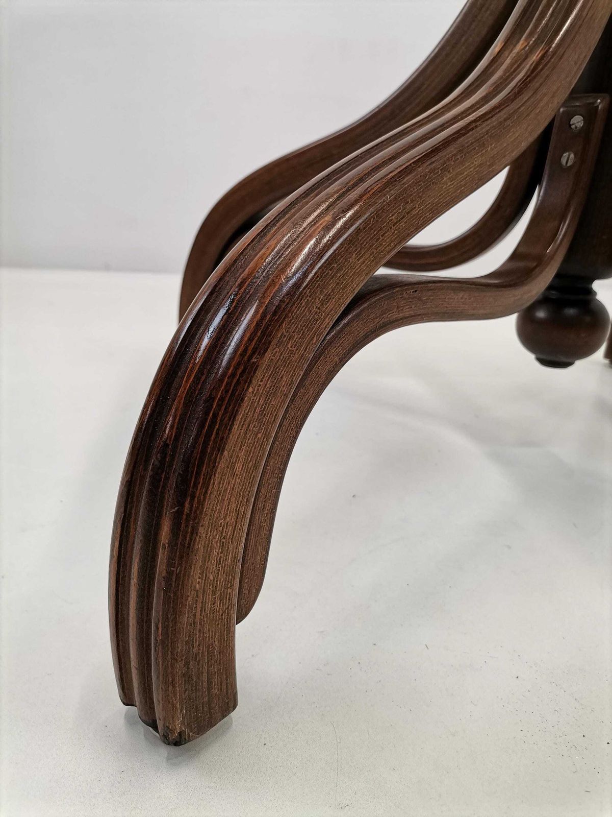 photo furniture Vintage Dining Table With Cane Top: Attributed To Thonet Mundus, 60s Yugoslavia