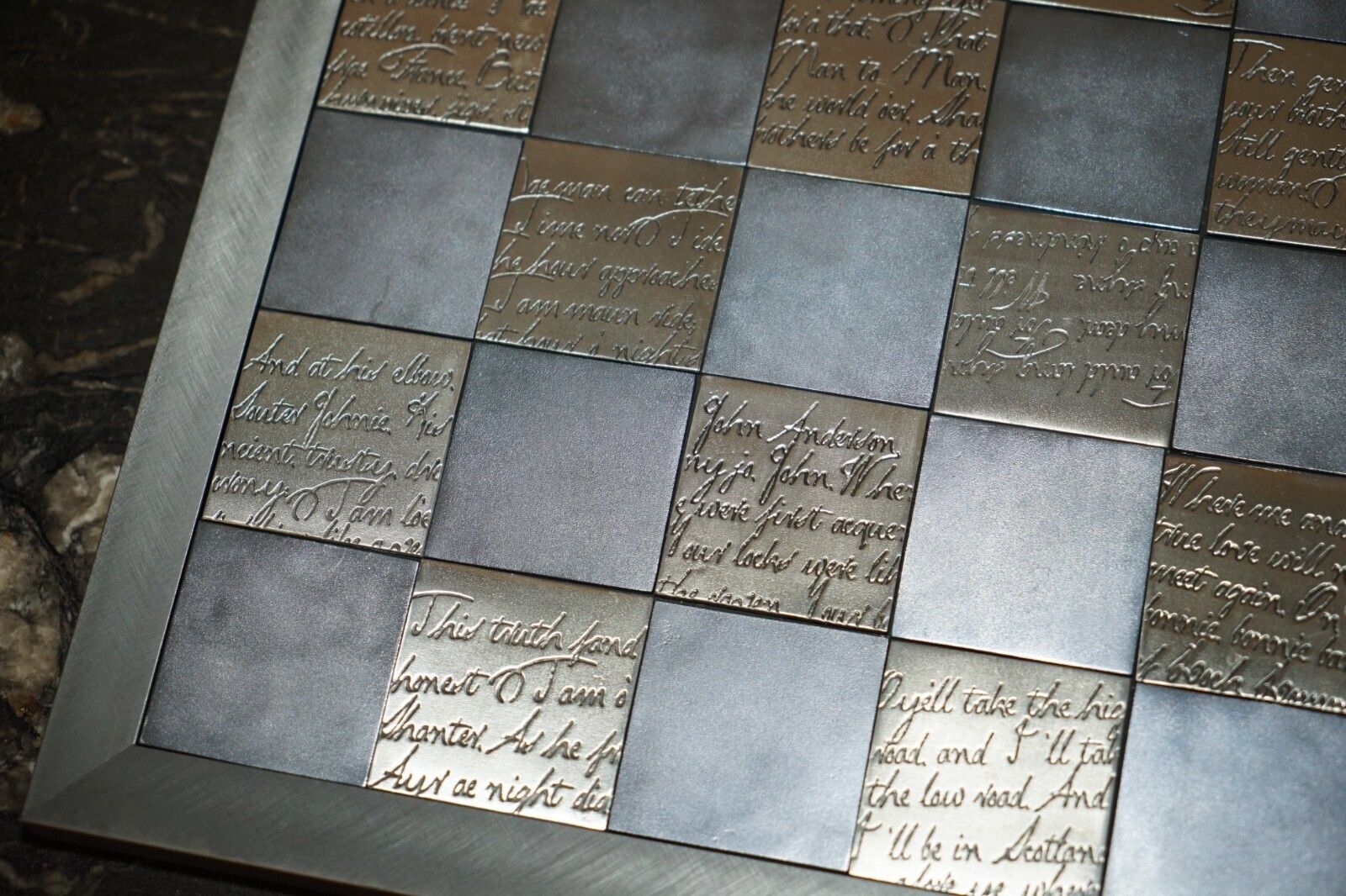 New In The Box Ltd Edition 18/500 Robert Burns Scottish Chess Set photo vintage