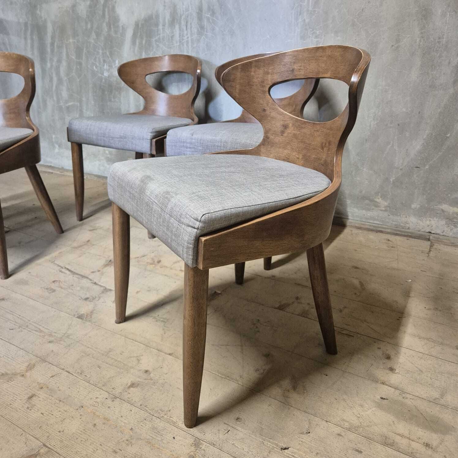 Set Of 4 Mid Century Dining Chairs, 1960s–1970s, Central Europe photo furniture