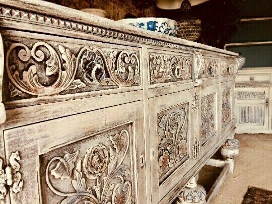 Antique Indian Sideboard, 1920s photo furniture
