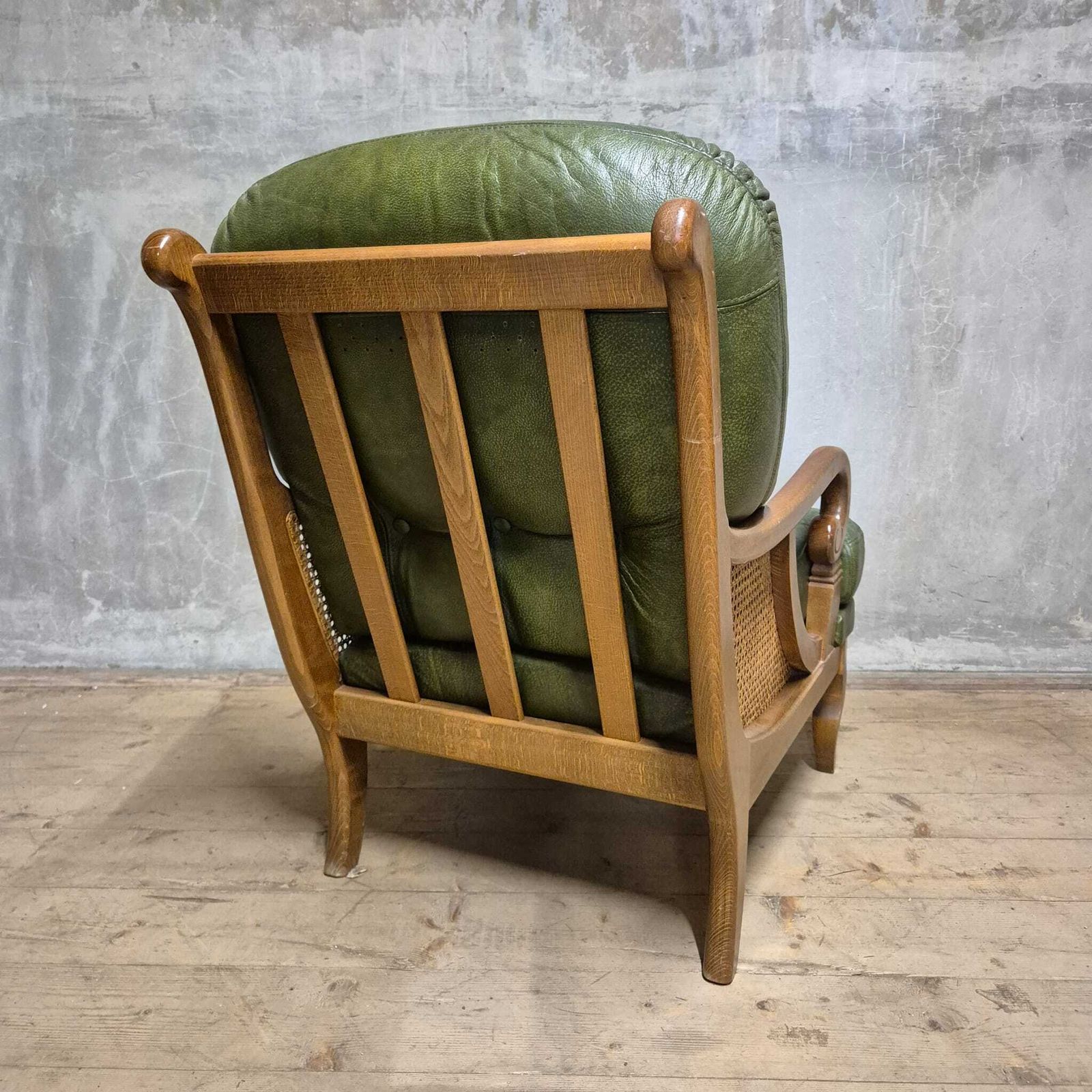photo furniture Mid Century Lounge Armchair, Cane Sides, 1960s