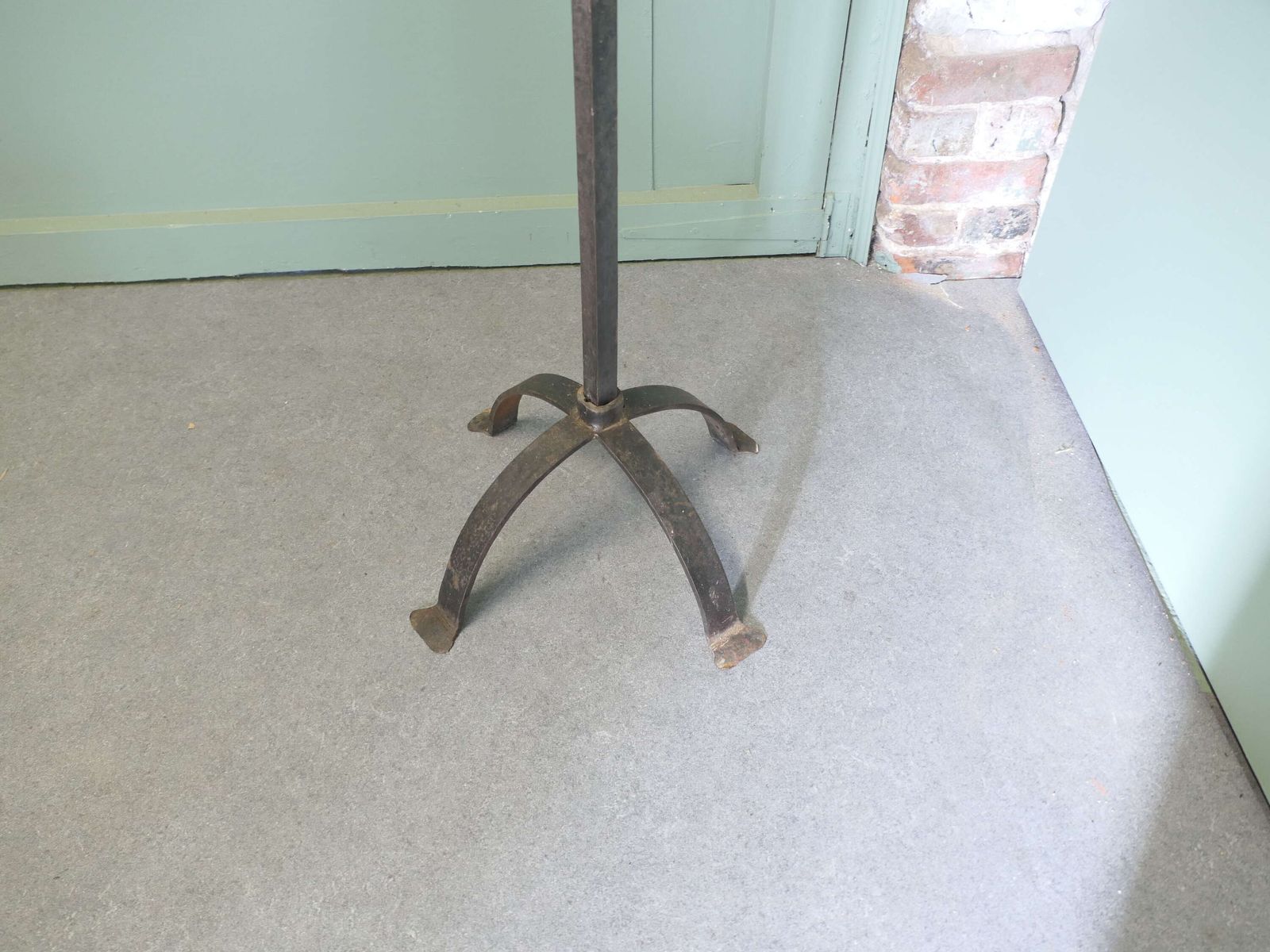 A Large Iron Candle Stick Or Torchère This Is A Tall Torchere, It Takes 4 Candles And Wil photo Home Decor