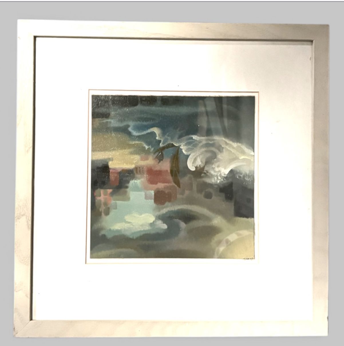 Julia Heseltine (1933–2023), “Port In A Storm” – Signed Oil Painting