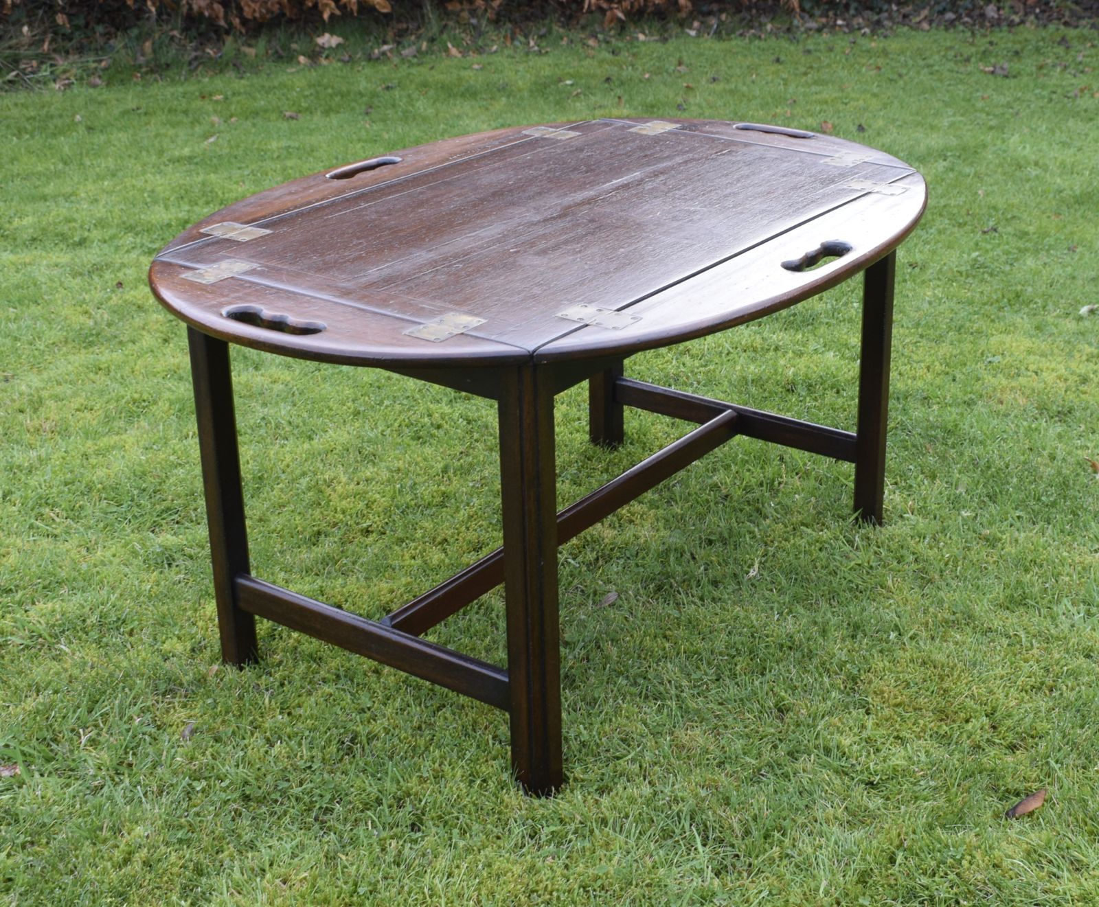 Early 20th Century Mahogany Butlers Tray On Stand photo 395.0