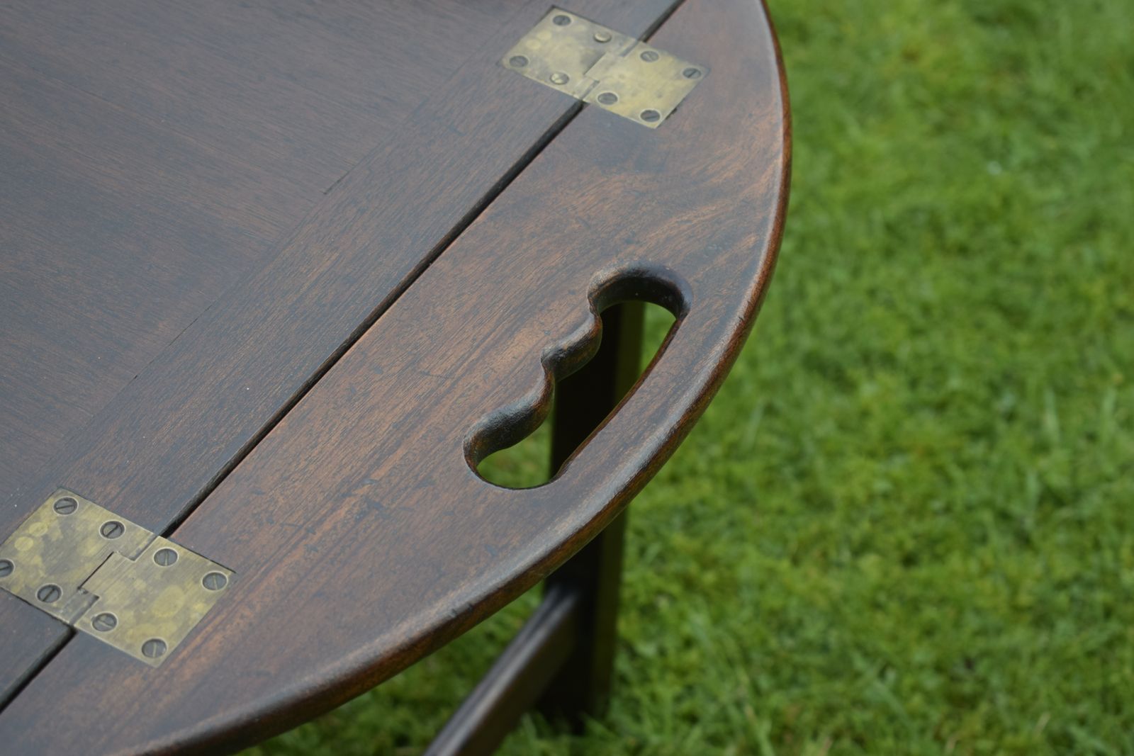 395.0 Early 20th Century Mahogany Butlers Tray On Stand photo